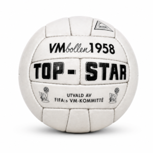 1958 FIFA World Cup Sweden Top-Star 24-Panel Leather Soccer Ball Replica