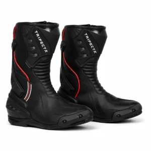 TRIFECTA Motorcycle Racing Boots – Premium Leather Riding Boots