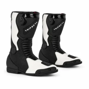 Men's Leather Motorcycle Racing Boots – Protective Riding Boots for Bike Riders